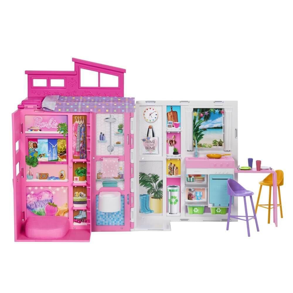 バービー ちきゅうにやさしい 2かいだてのピンクのおうち | Toys”R”Us 