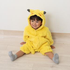 monpoke モンポケ 長袖ロンパース ピカチュウなりきり イエロー×80cm