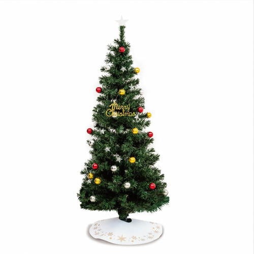 クリスマスツリー 150cm 小さく分割ファイバーツリー LED おしゃれ 北欧 簡単収納 トイザらス限定