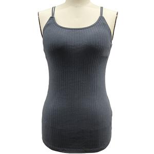 カップ付き授乳キャミソール(チャコール×Ｌ)