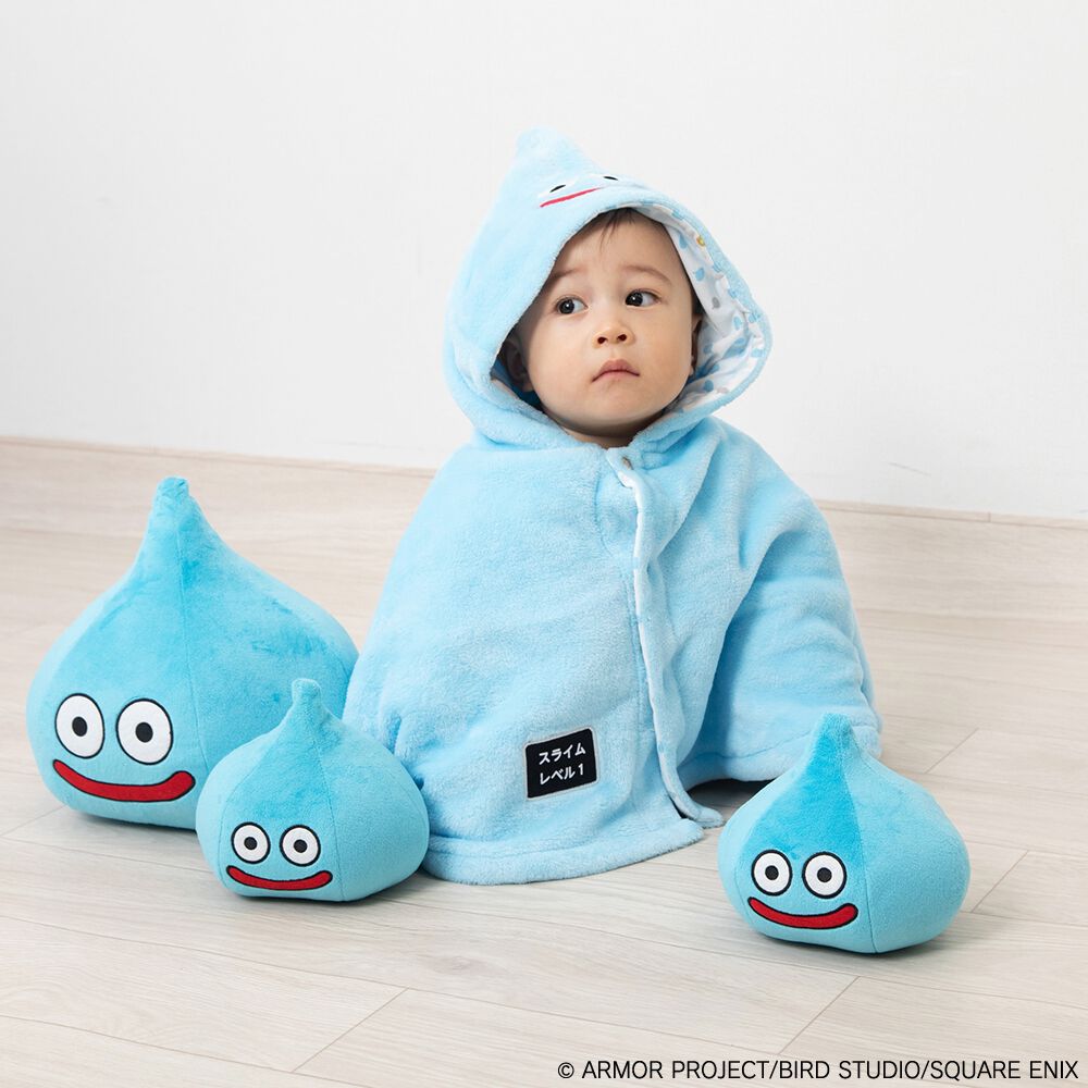 ドラクエベビー＆キッズ あったかポンチョ スライム 70-90cm ベビーザ