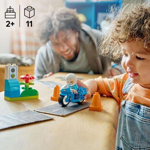 レゴ LEGO デュプロ 青いポリスバイク 10471｜おもちゃ 玩具 誕生日 プレゼント ブロック 2歳 3歳 4歳