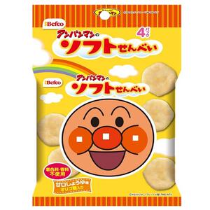 アンパンマンのソフトせんべい 甘口しょうゆ味 4連 13g×4 米菓 お菓子 おやつ