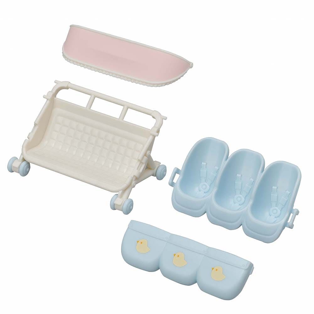 オンライン限定価格*】シルバニアファミリー みつごちゃんベビーカー