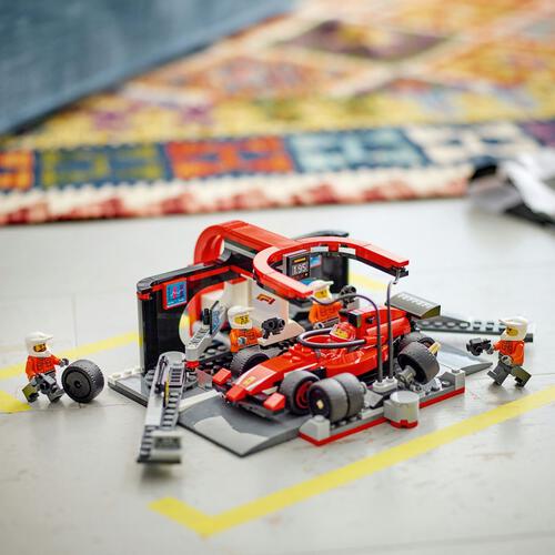 【オンライン限定価格】レゴ LEGO シティ F1(R) Ferrari レースカーのピットイン 60443｜おもちゃ 玩具 誕生日 プレゼント ブロック 知育 6歳 7歳 8歳 乗り物 車 ミニカー