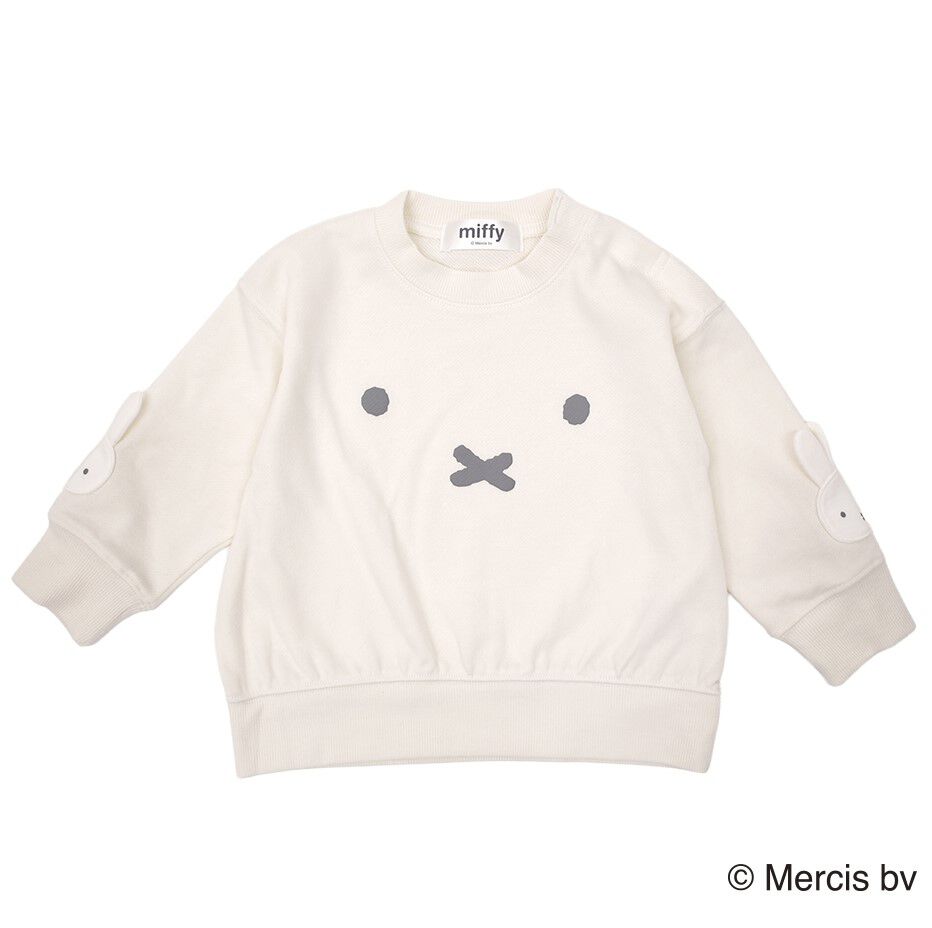 ミッフィーソデアップリケトレーナー ナチュラル×90cm ベビーザらス