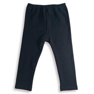 COJIKA 10分丈デイリーパンツ 裏シャギー テレコ無地 ブラック&times;90cm ベビーザらス限定