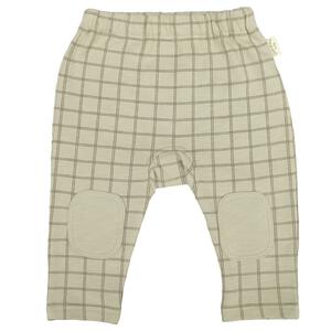 モンキーパンツ インレイ チェック ベージュ×80cm