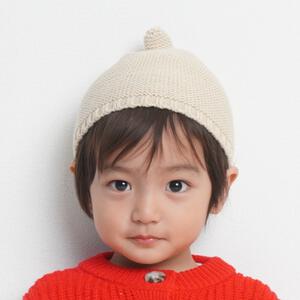 どんぐり帽 ライトベージュ×44-48cm ベビーザらス限定