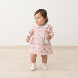 miffy ミッフィー 長袖ロンパース サコッシュ付き ミディアムピンク&times;70cmベビーザらス限定