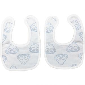 SANRIO サンリオ 多重織ガーゼスタイ２枚組 ハンギョドン パステルブルー&times;ﾌﾘｰ  ベビーザらス限定