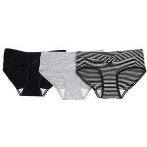 マタニティローライズショーツ 3枚組(ブラック&times;M) ベビーザらス限定