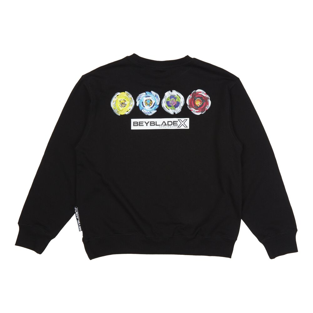 BEYBLADE X 長袖トレーナー 前後シールプリント ベイブレード エックス