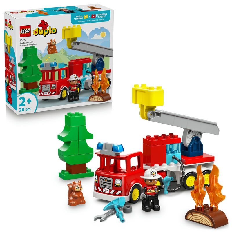 レゴ LEGO デュプロ ホース付き消防車と消防士 10473|おもちゃ レゴ LEGO デュプロ ホース付き消防車と消防士 10473|おもちゃ