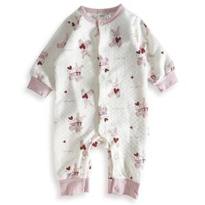 長袖カバーオール ニットキルト ウサギ柄 ピンク×80cm ベビーザらス限定