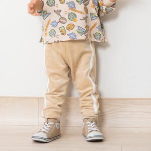 COJIKA 10分丈デイリーパンツラインイリ ストレッチベロア ベージュ&times;100cm ベビーザらス限定