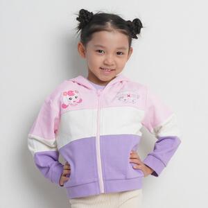 【ティニピン×しなこ】パーカー 長袖フード付き 裏毛 ピンク×120cm