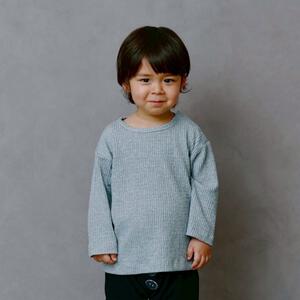 ローリーズファームベビー 楊柳ロングスリーブTシャツ (グレー×80cm) ベビーザらス限定