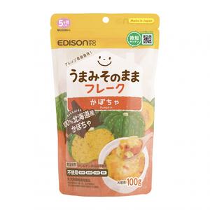 EDISONmama エジソンママ うまみそのままフレークかぼちゃ100g 【乳児用規格適用食品 離乳食 ベビーフード】【5ヶ月～】