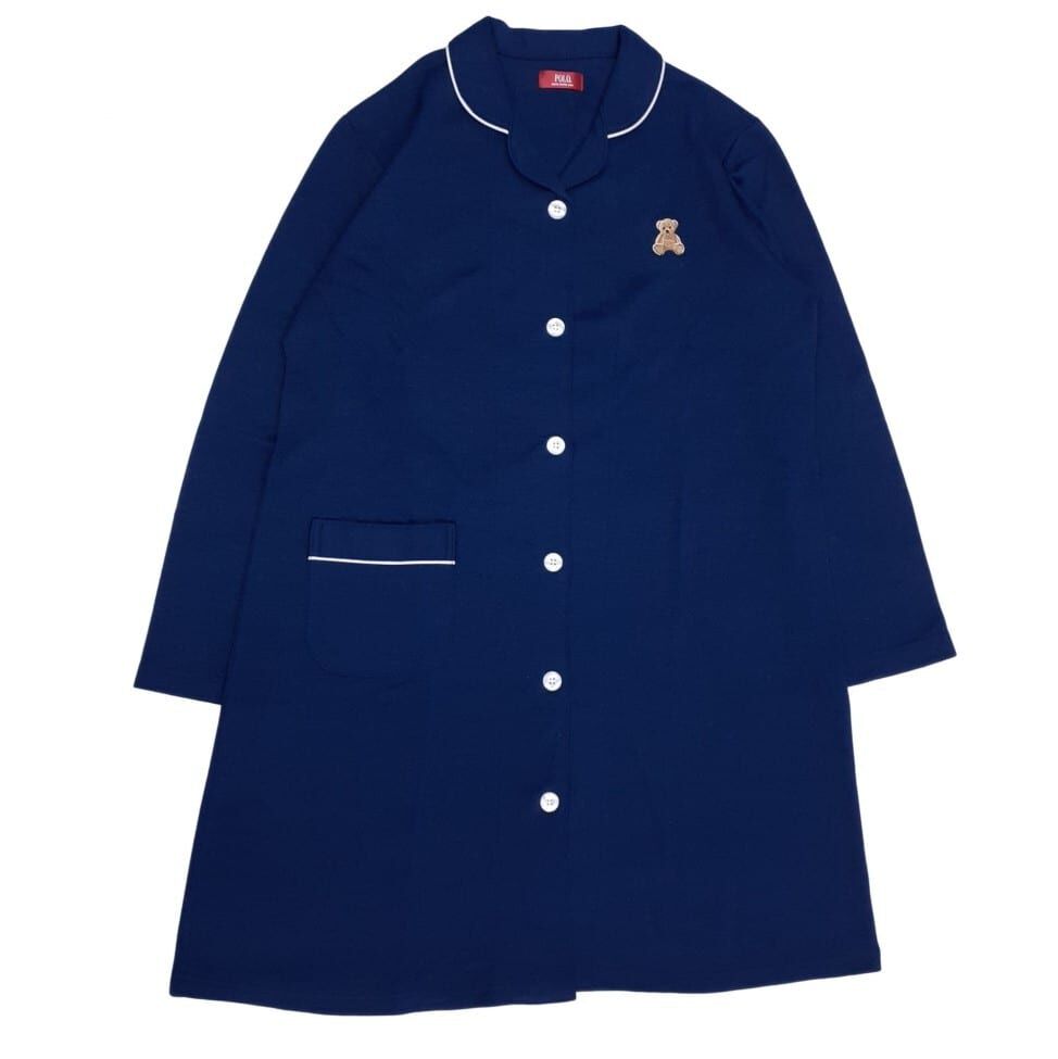 POLO BCS 長袖テーラーパジャマ ベア刺繍(ネイビー×M-L) ベビーザらス