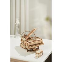 木製立体パズル つくるんです AMK81 魔法のピアノ 3D 組立キット インテリア 日本語説明書付き