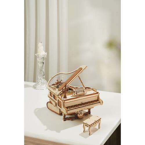 木製立体パズル つくるんです AMK81 魔法のピアノ 3D 組立キット インテリア 日本語説明書付き