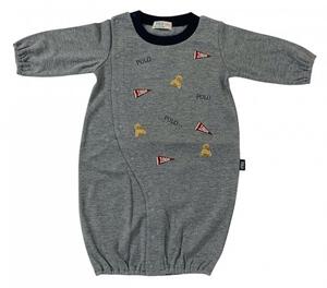 POLO BCS 前総刺繍ドレスオール グレー×50-70cm ベビーザらス限定