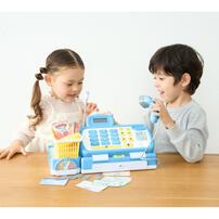 スキャンできるよ！お買い物ショッピングレジスター ブルー トイザらス限定 おままごと クリスマスプレゼント 3歳 4歳 5歳