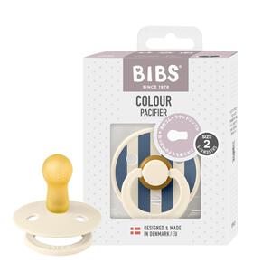 BIBS ビブス おしゃぶり カラー 1パック サイズ2 (ブロックアイボリーブルー)