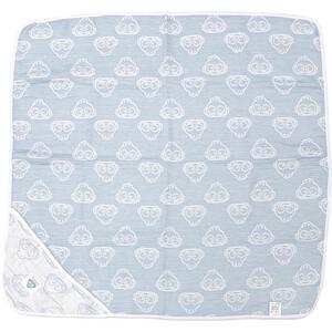 SANRIO サンリオ 多重織ガーゼおくるみ ハンギョドン パステルブルー&times;ﾌﾘｰ  ベビーザらス限定