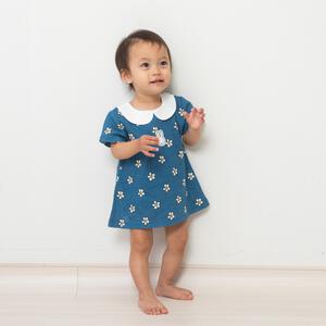 miffy ミッフィー 半袖ロンパース ブルー 80cm
