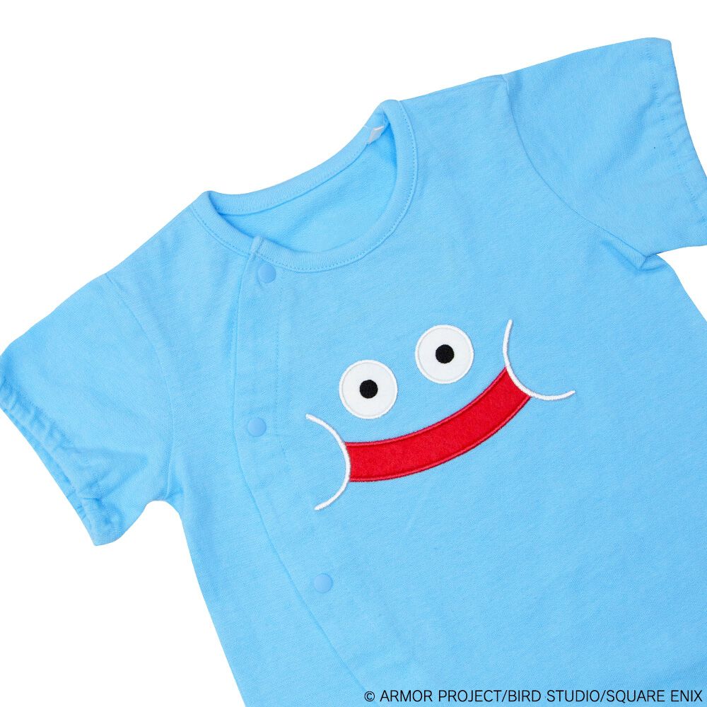 ドラクエベビー＆キッズ 半袖フィットオール キングスライム(ブルー×60