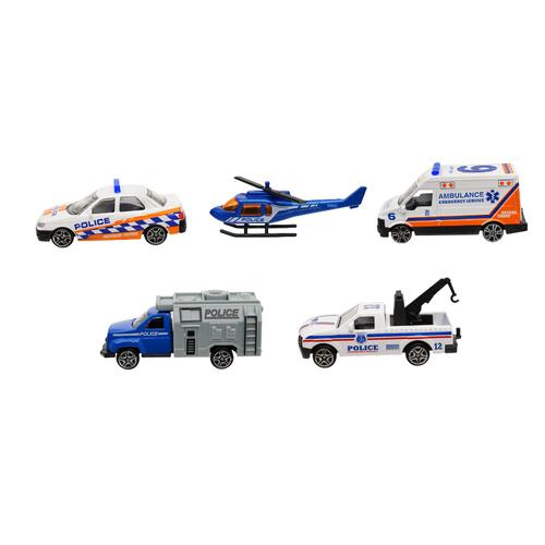 ダイキャストカー 5パック ポリスカーセット トイザらス限定 クリスマスプレゼント 3歳 4歳 5歳