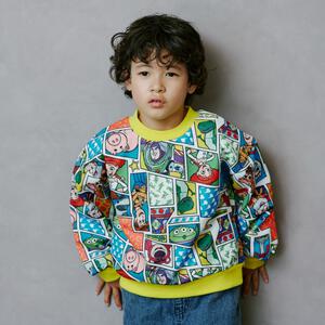 【Sophitica × tsumashi1118さん】Disney トイ・ストーリー 裏毛トレーナー イエロー×120cm ベビーザらス限定 クリスマスプレゼント