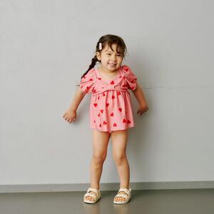 sophitica ガールズ ハートセパレート水着 ピンク×100cm