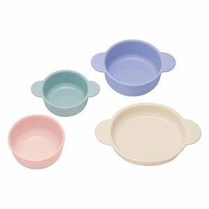 Combi コンビ かさなる食器セット 【限定オリジナルセット お得な4点セット 5か月頃～】 ベビーザらス限定