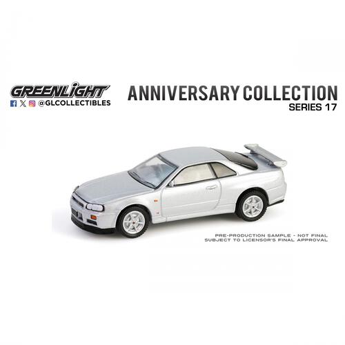 GL 1/64 1999 Nissan Skyline V-Spec (R34) - Sonic Silver - 25th Anniversary