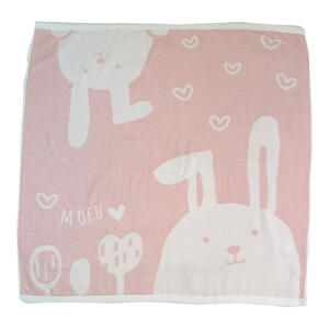 正方形湯上りタオル ウサギ柄 ベビーザらス限定