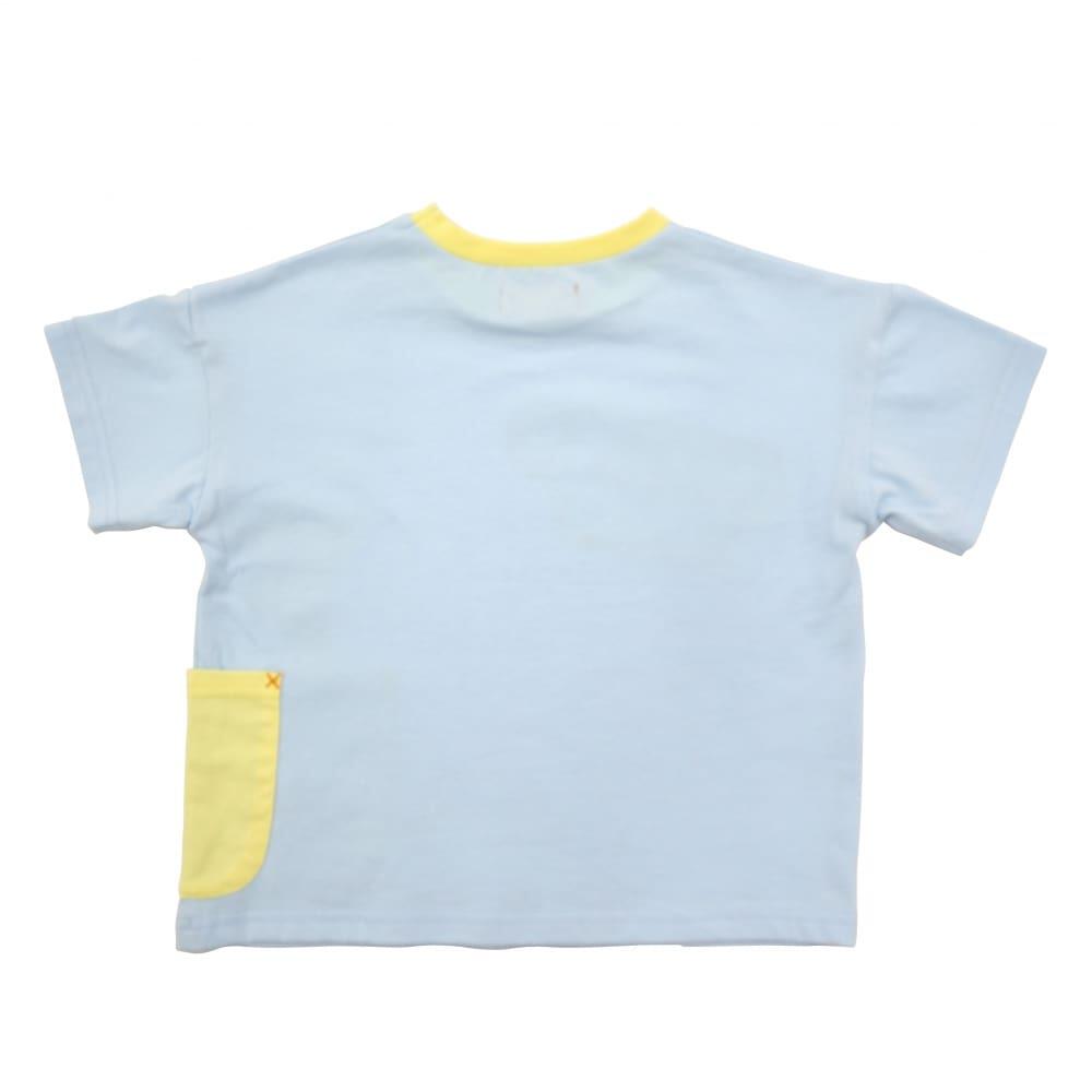 BEAMS mini 半袖Tシャツ ポケット ビームスミニ(ライトブルー×90cm 