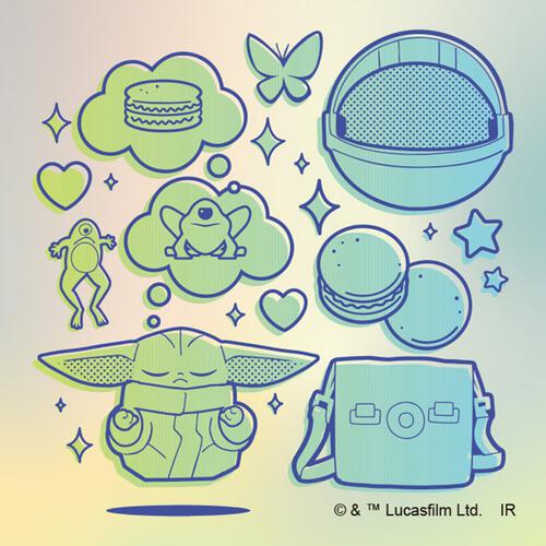 スターウォーズ グローグー オーロラステッカーコレクション 全12種【種類ランダム】