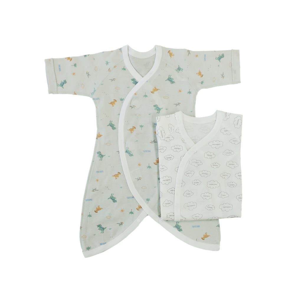 新生児肌着10点セット 恐竜×くも (ブルー×50-70cm) ベビーザらス限定