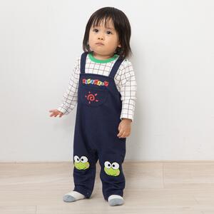 SANRIO サンリオ ケロケロケロッピ 長袖レイヤードフウカバーオール ベージュ×70-80cm ベビーザらス限定