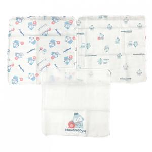 サンリオ ハンギョドン ガーゼハンカチ3枚組 ホワイト&times;フリー