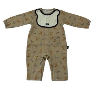 POLO BCS クマ型スタイ付きロンパース ベージュ&times;60-70cm ベビーザらス限定