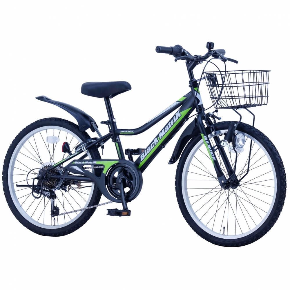 22インチ 身長120～135cm 子供用自転車 ブラック マトリックス