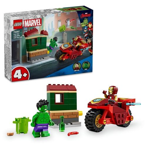 レゴ(LEGO) スーパー・ヒーローズ バイクに乗ったアイアンマンとハルク 