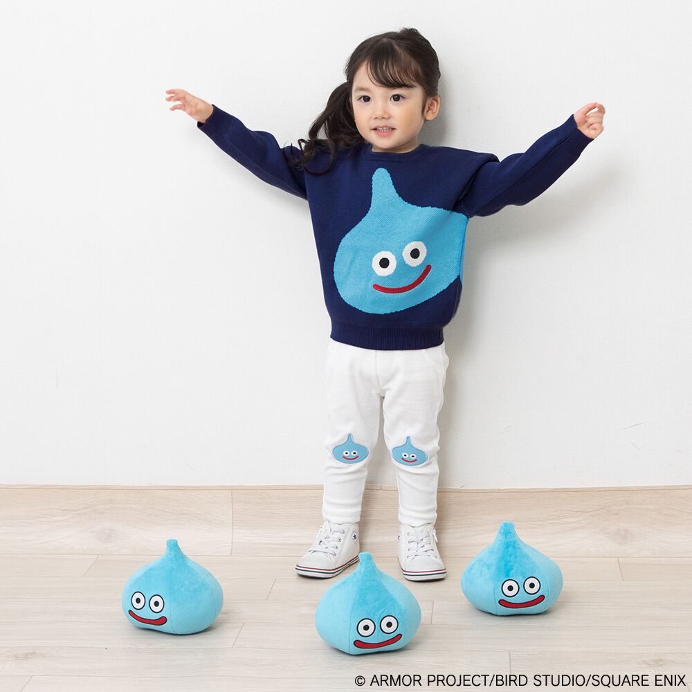 ドラクエベビー＆キッズ セーター スライム(ネイビー×約100cm