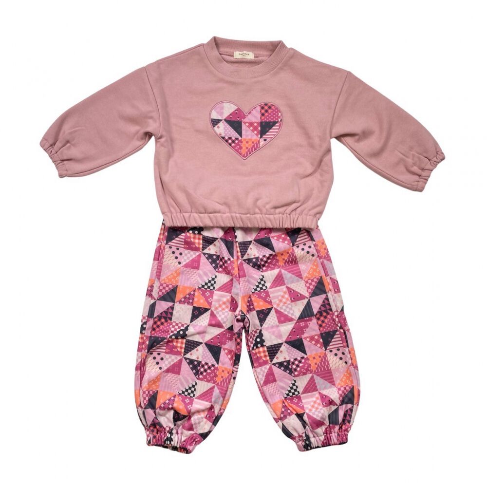 sophitica キルトパチワ柄セットアップ ピンク×80cm | マタニティ