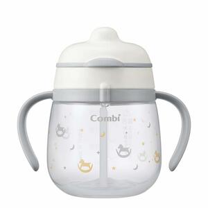 Combi コンビ ラクマグ はじめてストロー 240ml Q (もくば) 4ヵ月頃から