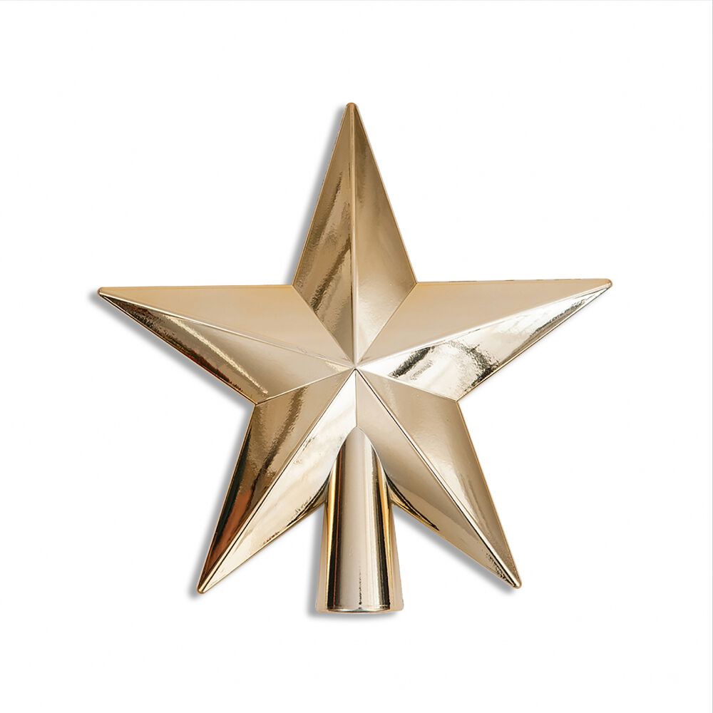 クリスマスツリー用 20cm ツリートップ シャイニー ゴールド